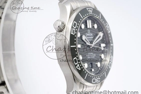 0406 Seamaster Diver 300M ZF 1:1 Best Edition Green Ceramic Green Dial on SS Bracelet A BestValue 7825